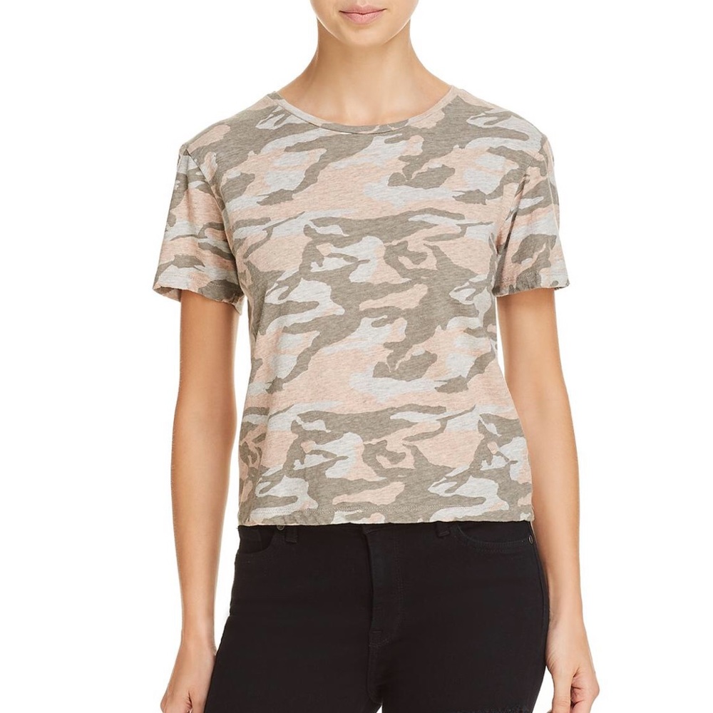 Monrow Dusty Pink Camouflage Shirt